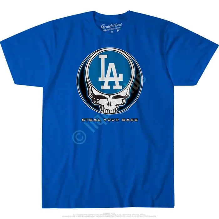 Liquid Blue Athletic TShirt Men Los Angeles Dodgers Steal Your Base Blue Athletic TShirt Liquid Blue Athletic TShirt Men Los Angeles Dodgers Steal Your Base Blue Athletic TShirt