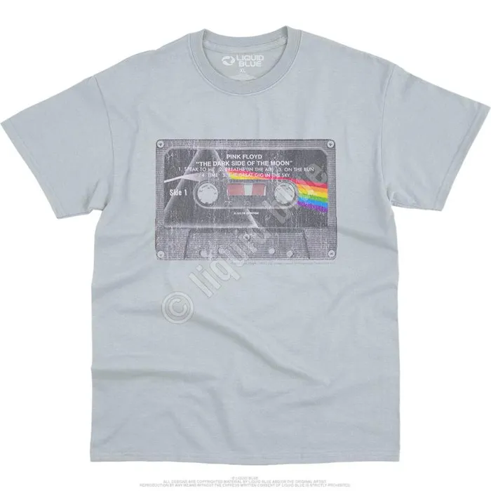 Liquid Blue Athletic TShirt Men Side To Side Grey Athletic TShirt