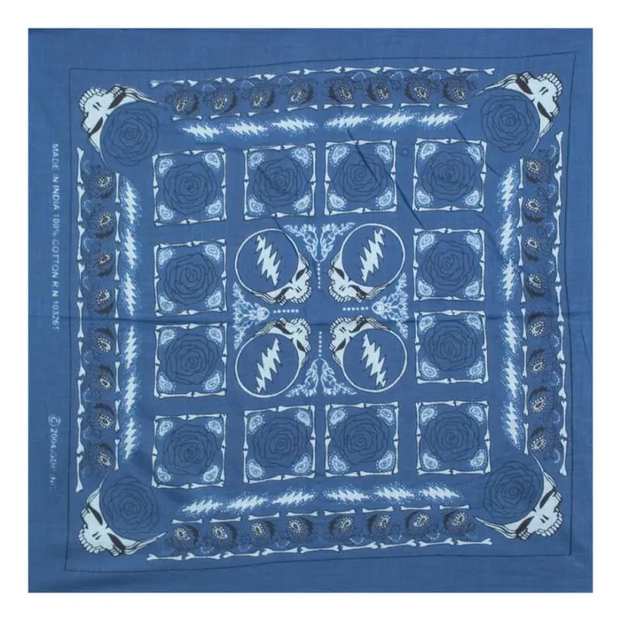 Liquid Blue Bandanas Accessories GD Rose Blue Bandana