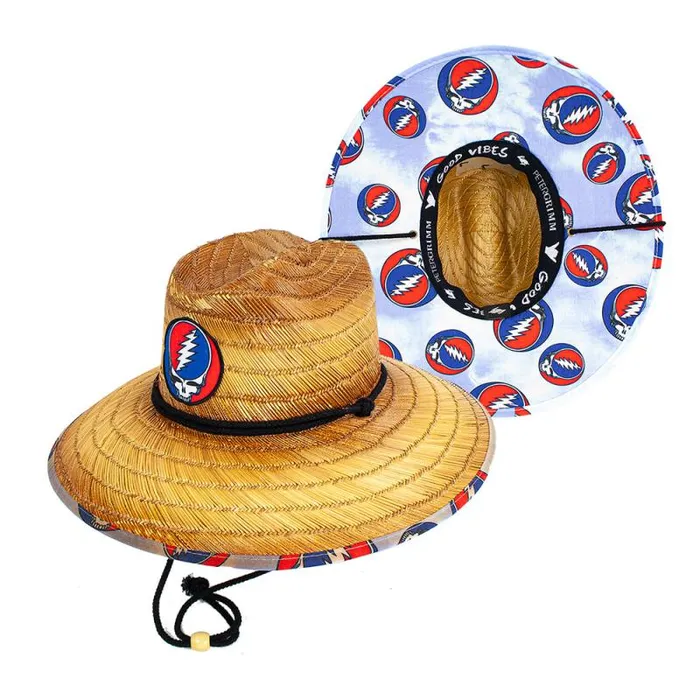 Liquid Blue Hats Accessories Steal Your Face Straw Sun Hat