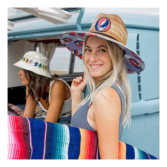 Liquid Blue Hats Accessories Steal Your Face Straw Sun Hat