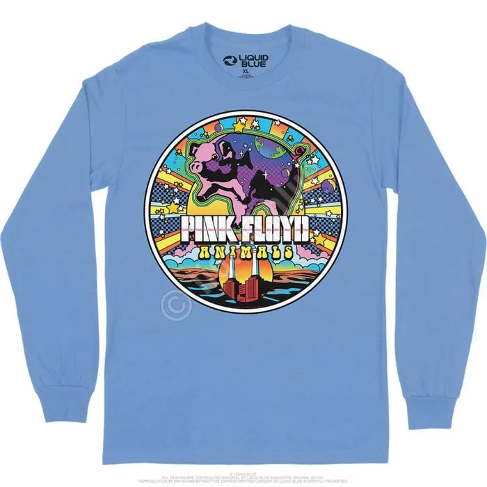 Liquid Blue Long Sleeve Men Animals Mod Long Sleeve TShirt