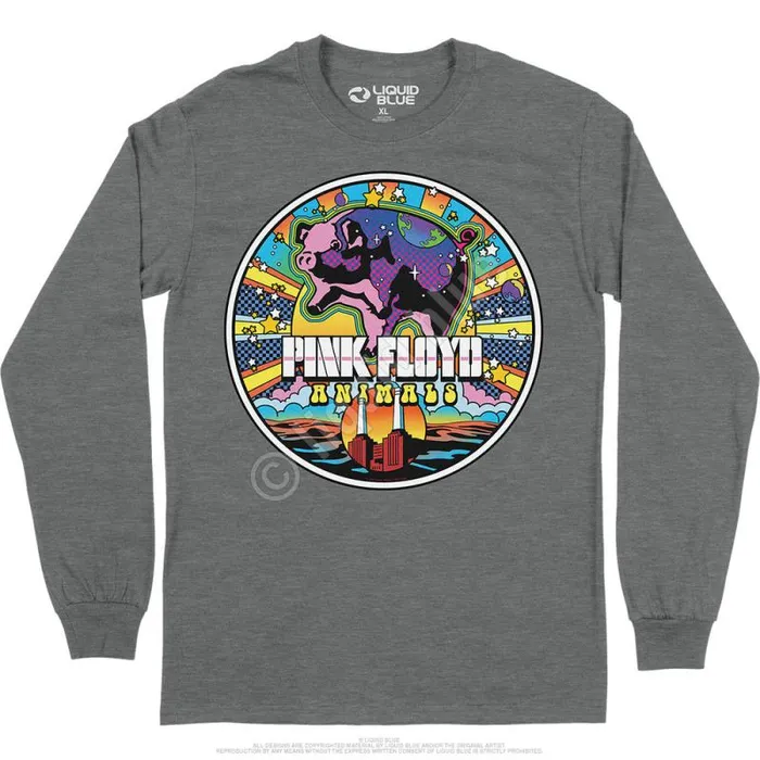 Liquid Blue Long Sleeve Men Animals Mod Long Sleeve TShirt