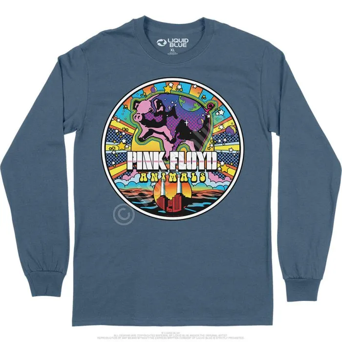 Liquid Blue Long Sleeve Men Animals Mod Long Sleeve TShirt