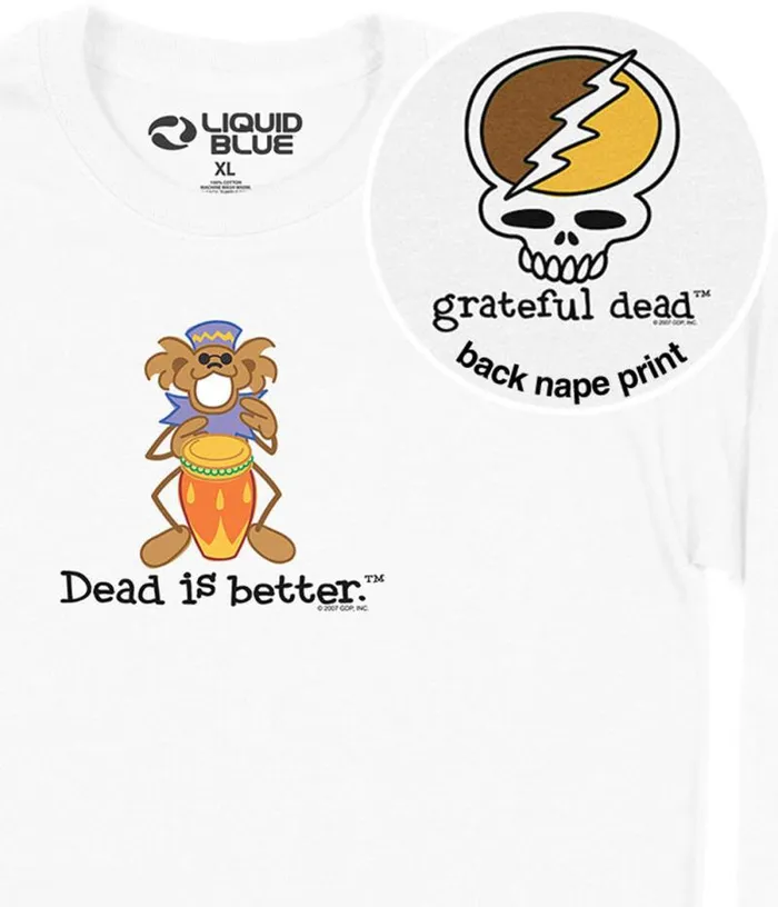 Liquid Blue Long Sleeve Men Bongo Dead Is Better Long Sleeve TShirt