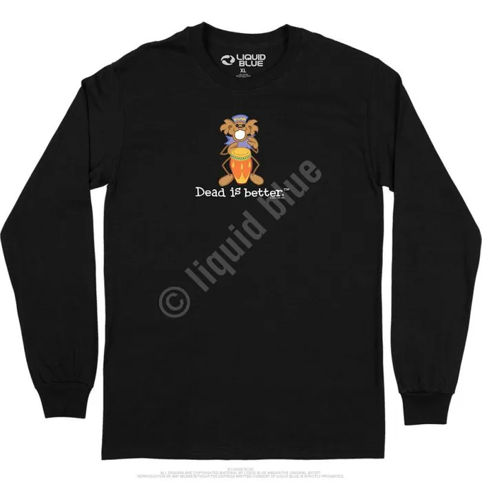 Liquid Blue Long Sleeve Men Bongo Dead Is Better Long Sleeve TShirt