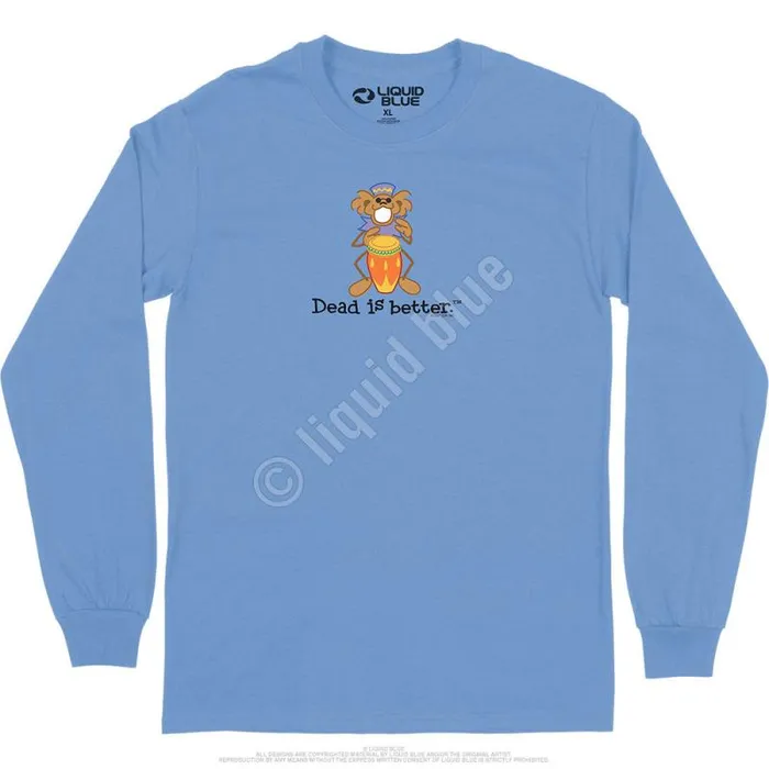 Liquid Blue Long Sleeve Men Bongo Dead Is Better Long Sleeve TShirt
