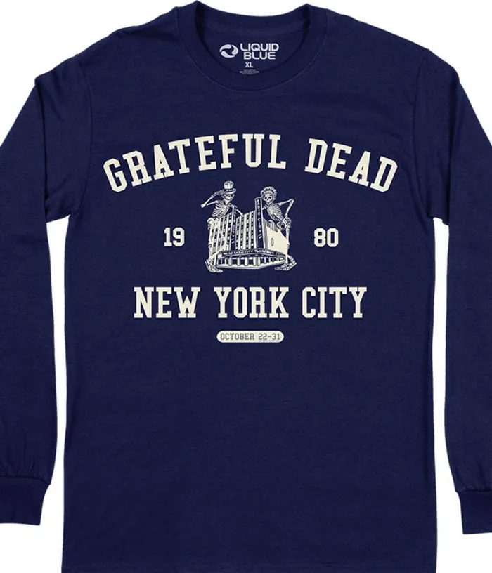 Liquid Blue Long Sleeve Men Radio City 80 Long Sleeve TShirt