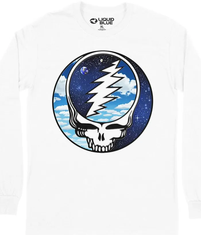 Liquid Blue Long Sleeve Men Steal Your Sky Space Long Sleeve TShirt