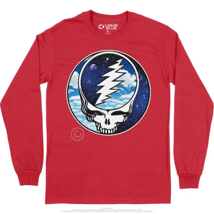 Liquid Blue Long Sleeve Men Steal Your Sky Space Long Sleeve TShirt