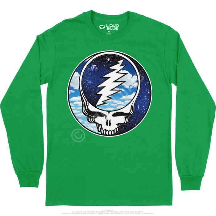 Liquid Blue Long Sleeve Men Steal Your Sky Space Long Sleeve TShirt