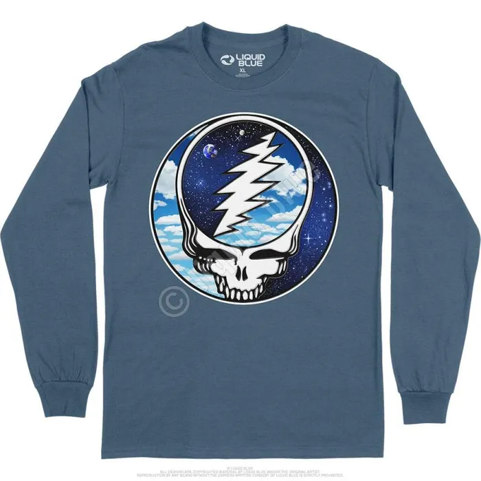 Liquid Blue Long Sleeve Men Steal Your Sky Space Long Sleeve TShirt