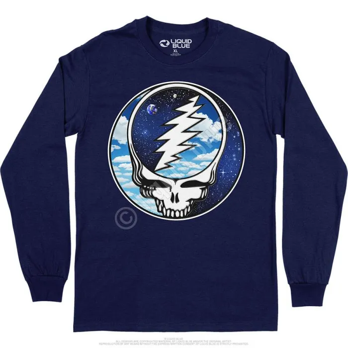 Liquid Blue Long Sleeve Men Steal Your Sky Space Long Sleeve TShirt