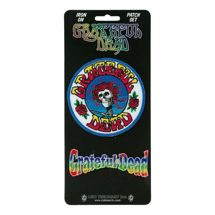 Liquid Blue Patches Accessories GD Skull And Roses and Rainbow Logo Patch Set Liquid Blue Patches Accessories GD Skull And Roses and Rainbow Logo Patch Set