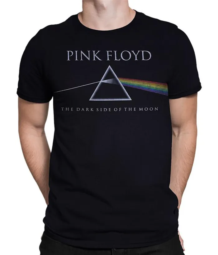 Liquid Blue PolyCotton TShirt Men Classic Floyd Black PolyCotton TShirt