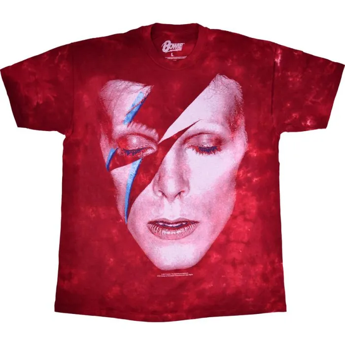 Liquid Blue TShirt Men Aladdin Sane TieDye TShirt