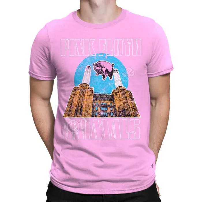 Liquid Blue TShirt Men Animals Pink TShirt