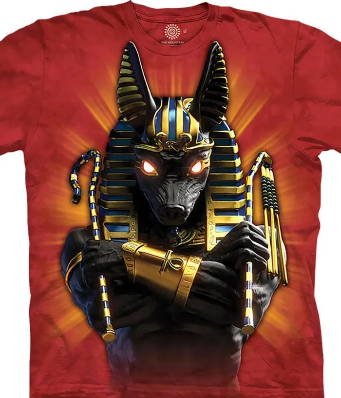 Liquid Blue TShirt Men Anubis Soldier Classic Cotton TShirt