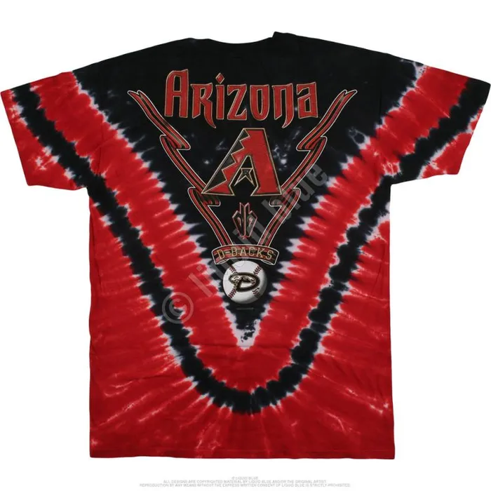 Liquid Blue TShirt Men Arizona Diamondbacks V TieDye TShirt