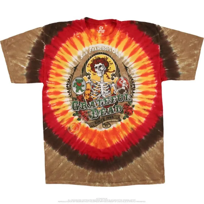 Liquid Blue TShirt Men Bay Area Beloved TieDye TShirt