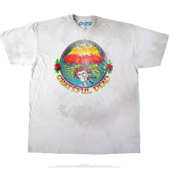 Liquid Blue TShirt Men Bertha Eagle TieDye TShirt