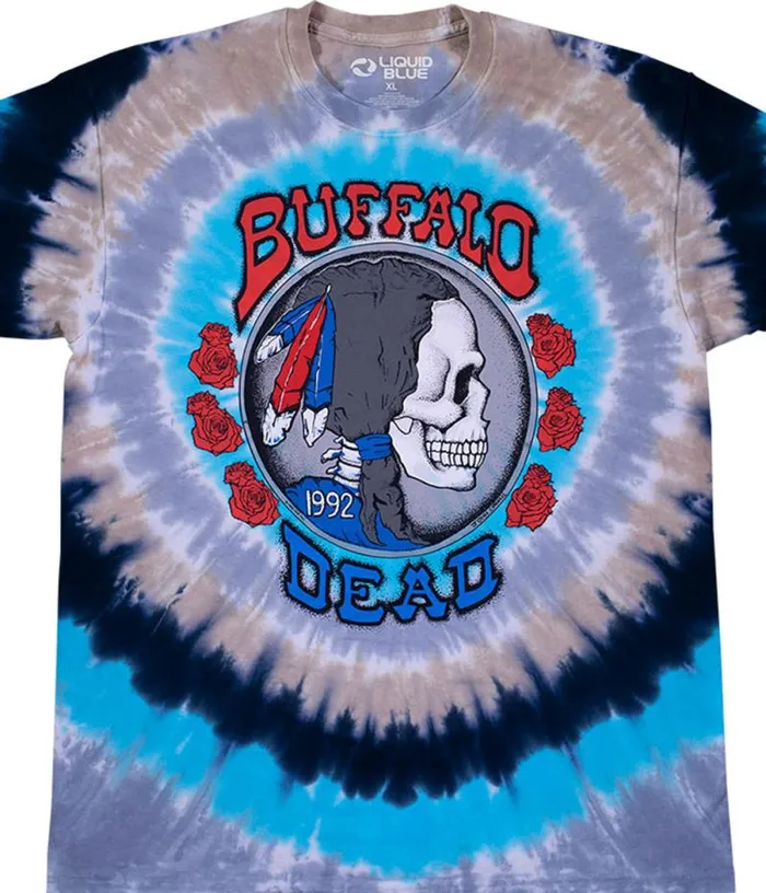 Liquid Blue TShirt Men Buffalo Nickel TieDye TShirt