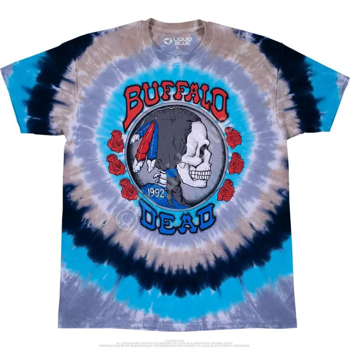 Liquid Blue TShirt Men Buffalo Nickel TieDye TShirt