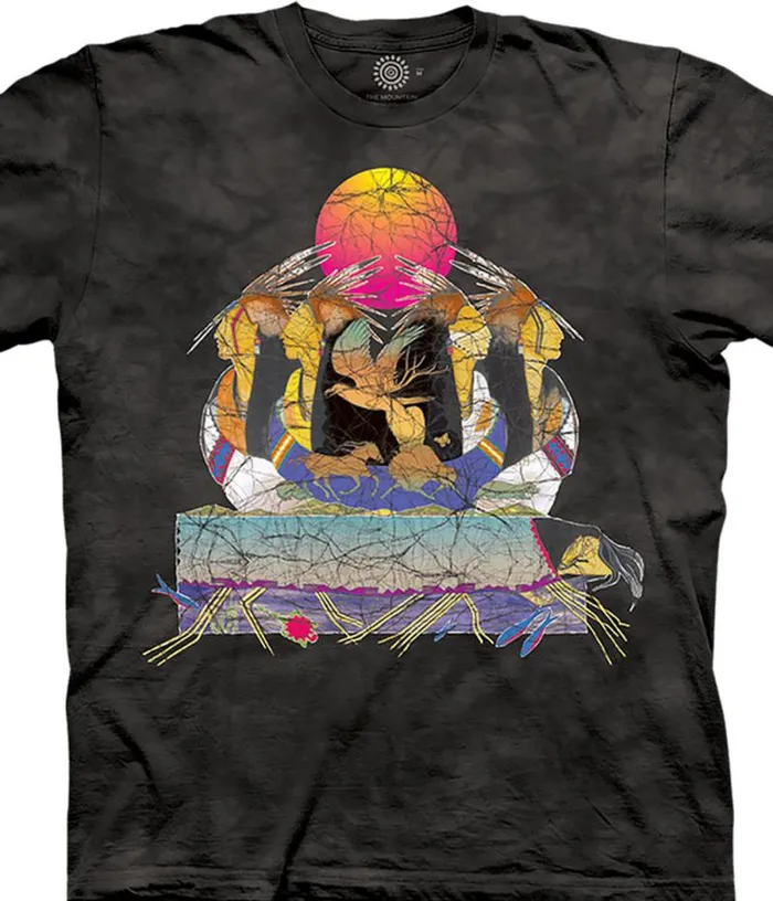 Liquid Blue TShirt Men Cherry Kitten Classic Cotton TShirt