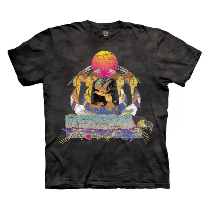 Liquid Blue TShirt Men Cherry Kitten Classic Cotton TShirt