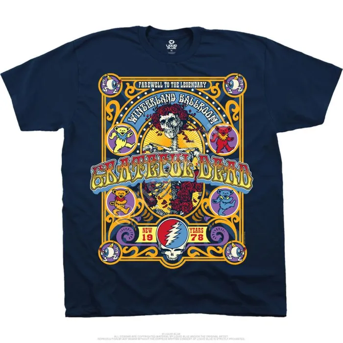 Liquid Blue TShirt Men Closing Of Winterland Navy TShirt