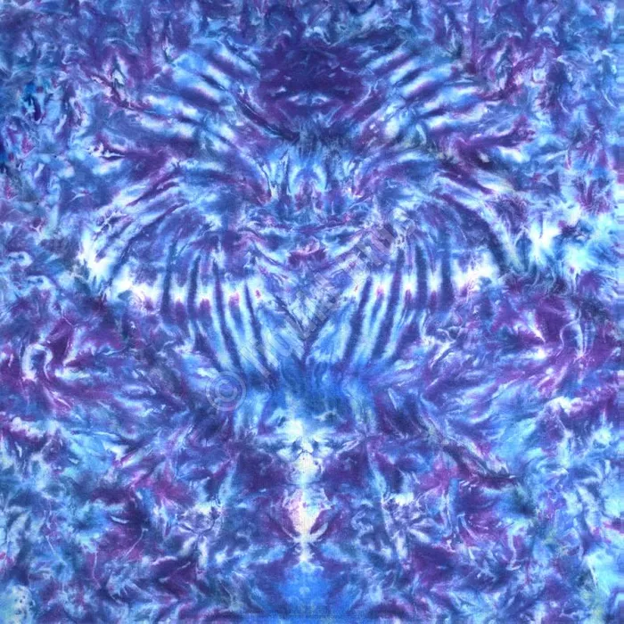 Liquid Blue TShirt Men Crazy Blue Krinkle Unprinted TieDye TShirt