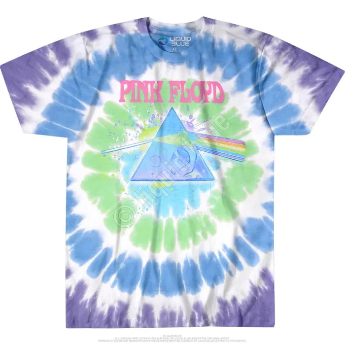 Liquid Blue TShirt Men Dark Side Oil Paint TieDye TShirt