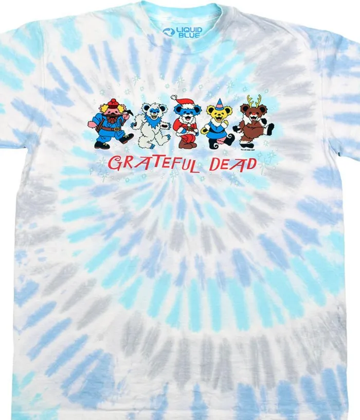 Liquid Blue TShirt Men Dead Nose Reinbears TieDye TShirt