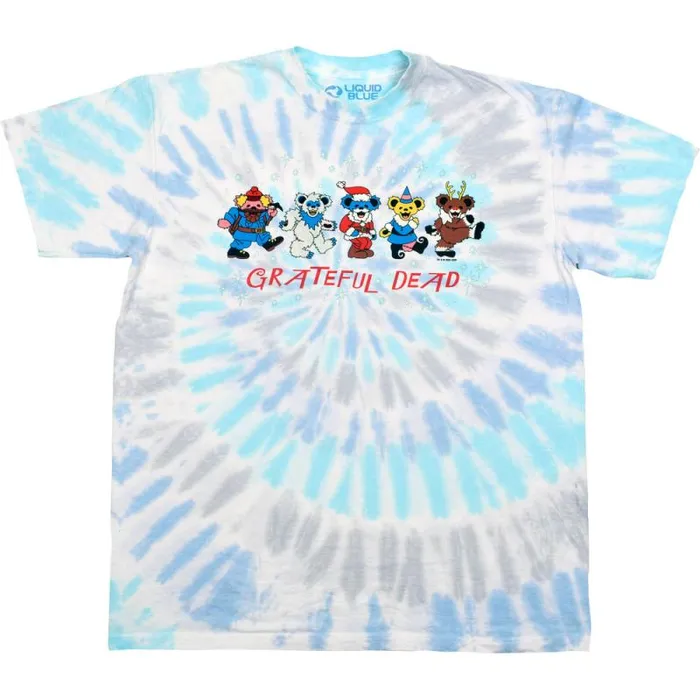 Liquid Blue TShirt Men Dead Nose Reinbears TieDye TShirt