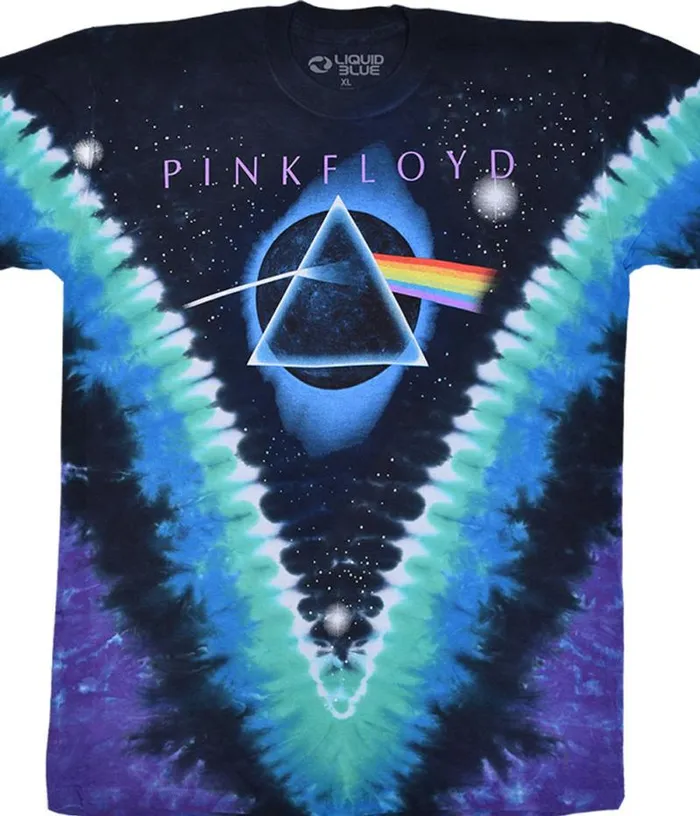 Liquid Blue TShirt Men Eclipsed By The Moon TieDye TShirt