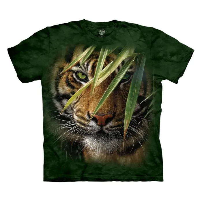 Liquid Blue TShirt Men Emerald Forest Classic Cotton TShirt