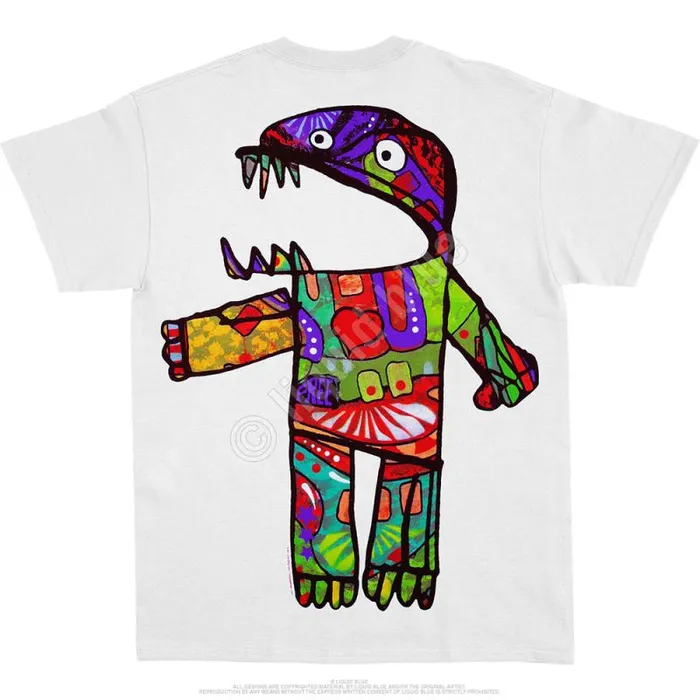 Liquid Blue TShirt Men Frankenfoote White TShirt