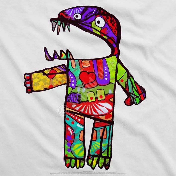 Liquid Blue TShirt Men Frankenfoote White TShirt