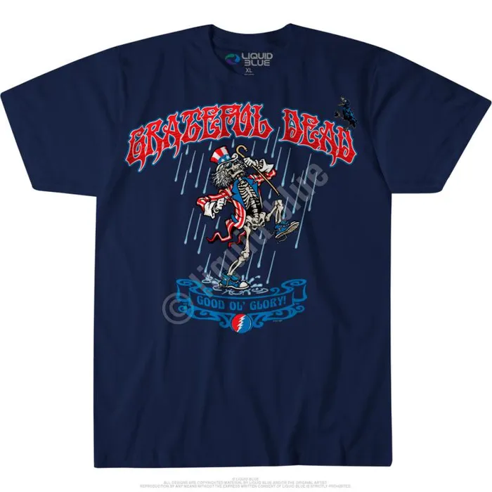 Liquid Blue TShirt Men Good Ol Glory Custom TShirt