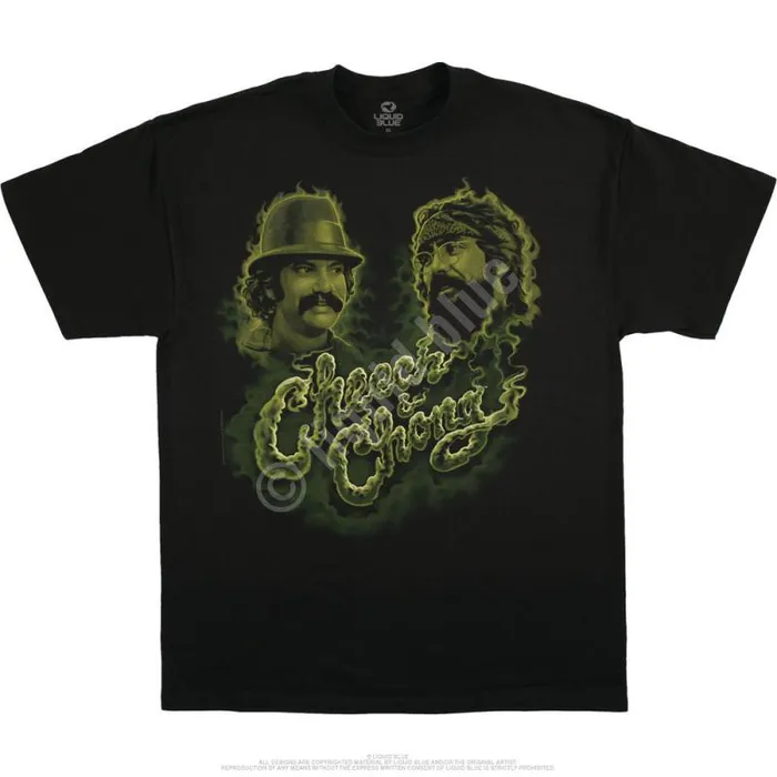 Liquid Blue TShirt Men Green Smoke Black TShirt