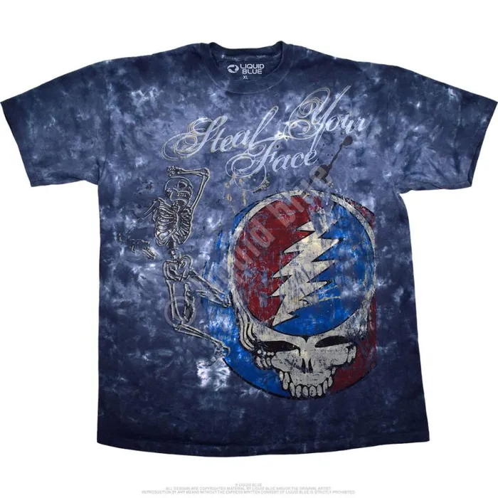 Liquid Blue TShirt Men Half Step TieDye TShirt