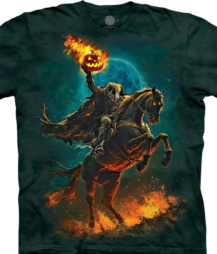 Liquid Blue TShirt Men Headless Horseman Classic Cotton TShirt