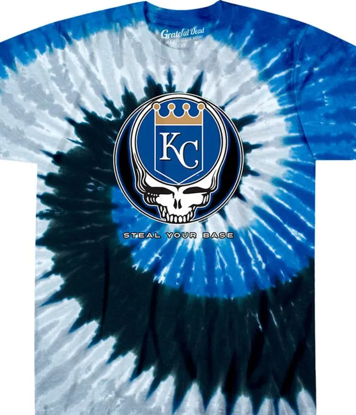 Liquid Blue TShirt Men Kansas City Royals Steal Your Base TieDye TShirt