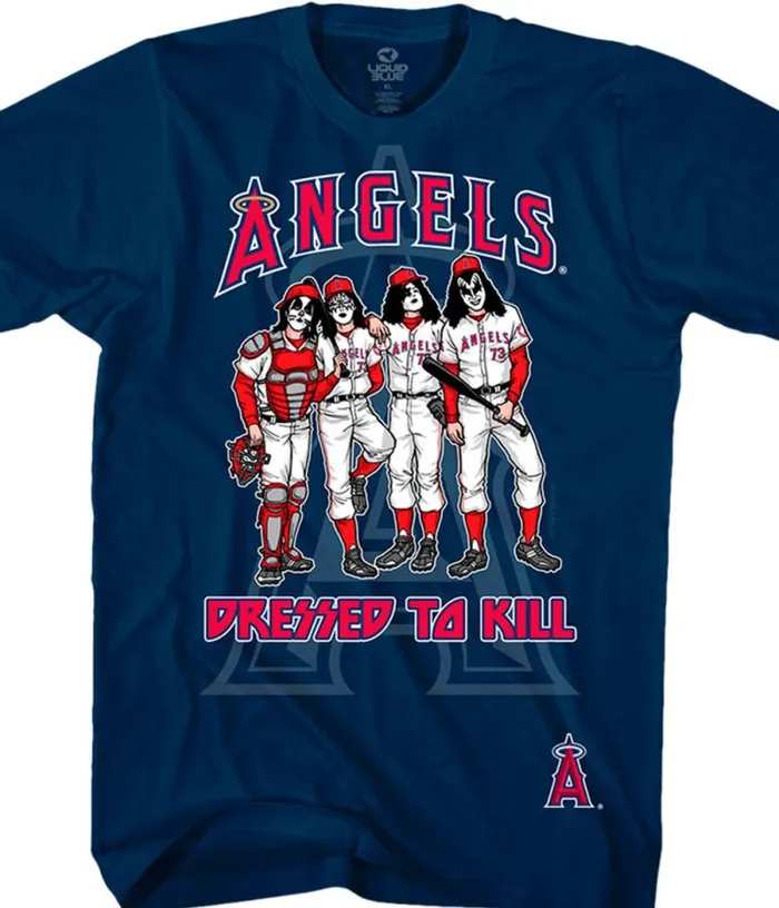 Liquid Blue TShirt Men Los Angeles Angels Dressed To Kill Navy TShirt