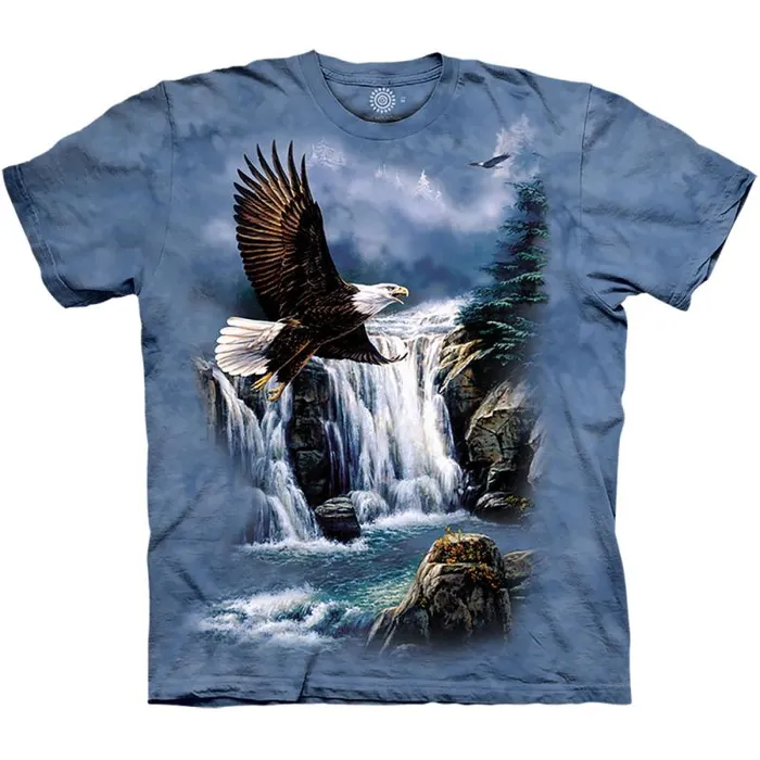 Liquid Blue TShirt Men Majestic Flight Classic Cotton TShirt