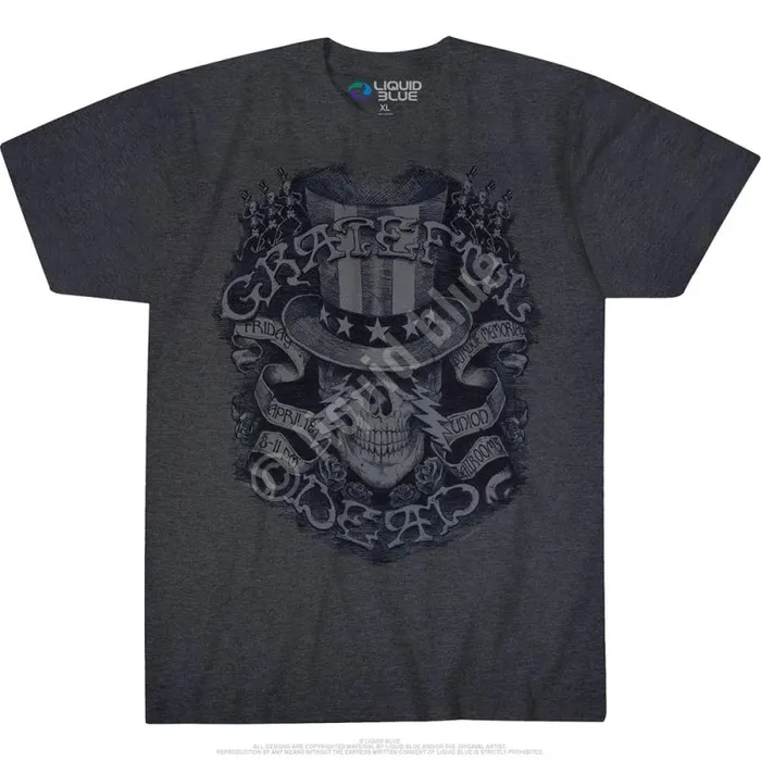 Liquid Blue TShirt Men Memorial Ballroom Dark Heather PolyCotton TShirt