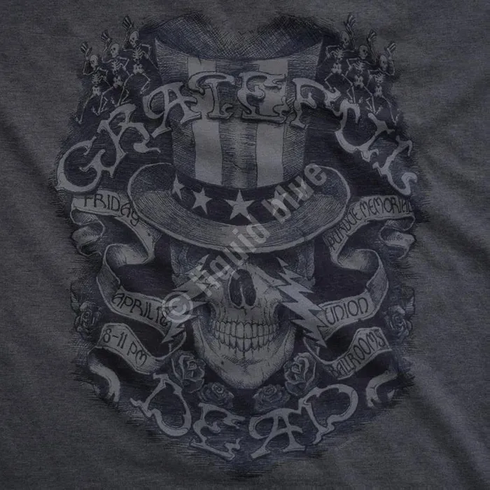 Liquid Blue TShirt Men Memorial Ballroom Dark Heather PolyCotton TShirt