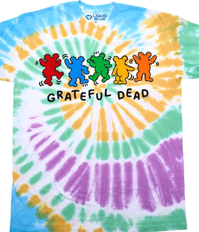 Liquid Blue TShirt Men Metro Bears TieDye TShirt