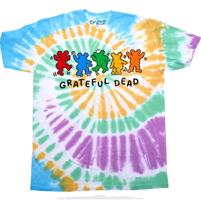Liquid Blue TShirt Men Metro Bears TieDye TShirt