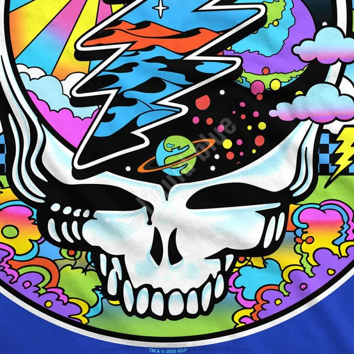 Liquid Blue TShirt Men Mod Max SYFace Blue TShirt